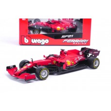 Burago 1/43 Formula Ferrari Racing SF21 LeClerc 2021