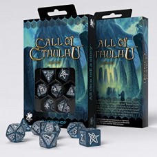 Q workshop Call of Cthulhu Abissal White Dice Set (7)