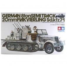 Tamiya 1:35 German 8ton Semitrack 20mm Flackvierling Sd.Kfz7/1 Plastic Model Kit