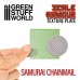 Green Stuff World Texture Plate - Samurai Chainmail Texture Plate