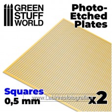 Green Stuff World Photo-etched Plates - Small Squares