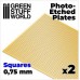 Green Stuff World Photo-etched Plates - Medium Squares