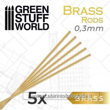 Green Stuff World Brass Tubes 0.3 mm 