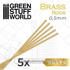 Green Stuff World Brass Tubes 0.5 mm