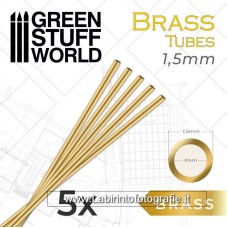 Green Stuff World Brass Tubes 1.5 mm