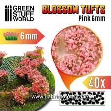Green Stuff World Blossom TUFTS - 6mm self-adhesive - Pink