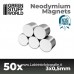 Green Stuff World Neodymium Magnets 3x0'5mm - 50 units (N35)