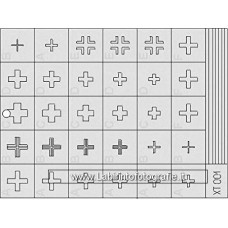 Eduard Express Mask Stencil 1/35 German Crosses 1 Early