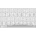 Eduard Express Mask Stencil 1/35 German Numbers Medium