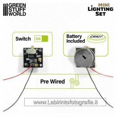 Green Stuff World Mini Lighting Set With Switch and CR927 Battery