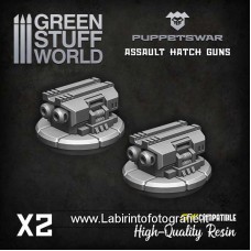 Green Stuff World PuppetsWar Assault Hatch Guns S188