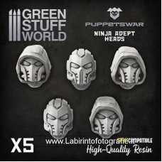 Green Stuff World PuppetsWar X Ninja Heads S503