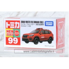 Takara Tomy Tomica 99 Subaru Forester Fire Command Vehicle