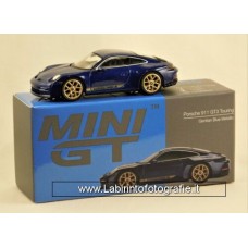 TSM Model Mini GT 1/64 Porsche 911 GT3 Touring Blue