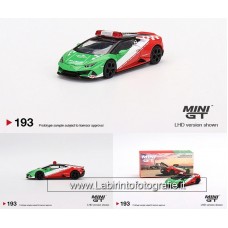 TSM Model Mini GT 1/64 Lamborghini Huracan EVO Bologna Airport 2020 Follow Me Car