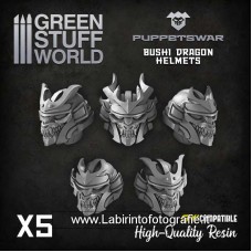 Green Stuff World PuppetsWar Bushi Dragon Helmet S491
