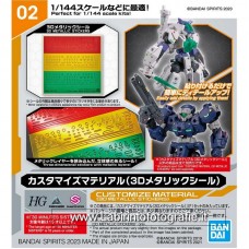 Bandai High Grade HG 1/144 Customize Materials 3D Metallic Stickers