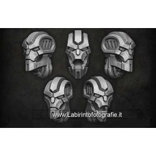 Green Stuff World PuppetsWar Cyber Skeleton Heads S352