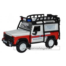 Oxford 1/76 Land Rover Defender 90 Station Wagon Hong Kong Police