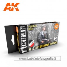 AK Interactive - AK11627 - 3G - Figure Series - Wehrmacht Heer - Field Grey - Fieldgrau Uniforms