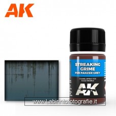 AK Interactive - AK069 - Streaking Engine Grime For Panzer Grey Vehicles