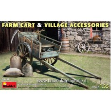 Miniart - 35657 - Farm Cart and Village Accessories