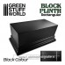 Green Stuff World Rectangular Top Display Plinth 12x6cm - Black