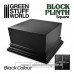 Green Stuff World Square Top Display Plinth 10x10cm - Black