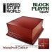 Green Stuff World Square Top Display Plinth 10x10cm - Hazelnut Brown