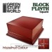 Green Stuff World Square Top Display Plinth 10x10cm - Hazelnut Brown