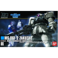 Bandai High Grade HG 1/144 MS-06F-2 Zaku IIF2 Mass Productive Mobile Suit Gundam Model Kit
