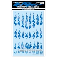 Hiqparts Fire Tribal Decal Solid Blue