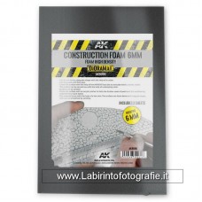 AK Interactive - AK8096 - Construction Foam – 6mm Grey Foam High Density