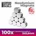 Green Stuff World Neodymium Magnets N52 3x0.5 mm - 100 units 