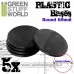 Green Stuff World Plastic Bases - Round 60mm BLACK