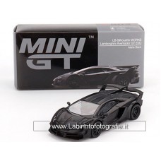 TSM Model Mini GT 1/64 502 LB-silhouette Works Lamborghini Aventador GT EVO Matte Black