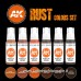 AK Interactive - AK11605 - 3rd Generation Acrylics- Rust Set