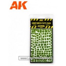 AK Interactive AK-8243 Light Green Tufts 2mm