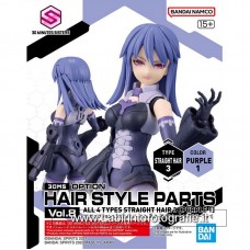 Bandai 30MMs Option Hair Style Parts Straight Hair 3 Purple 1 Plastic Model Kit
