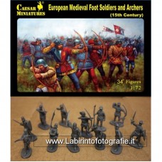 Caesar European Medieval Foot Soldiers and Archers 15 Century