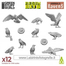 Green Stuff World Resin Bits Ravens x10