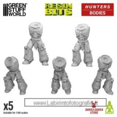 Green Stuff World Resin Bits Hunters Bodies 5x