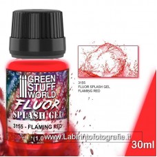 Green Stuff World Fluor Splash Gel 30ml 3155 Flaming Red