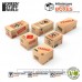 Green Stuff World Miniature Boxes Large Bio Azzard Shipping Boxes Amno