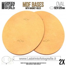 Green Stuff World Wood Bases Oval 92x120 x2