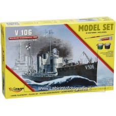 Mirage Hobby 1/400 WW1 German Torpedo Boat Contiene colori pennello e colla