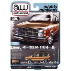 Auto World - Mighty Minivans - 1/64 - 1984 Dodge Caravan Beige