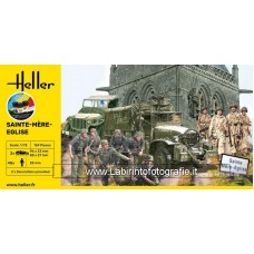 Heller Sainte Mere Eglise Diorama Set Starter Kit 1/72