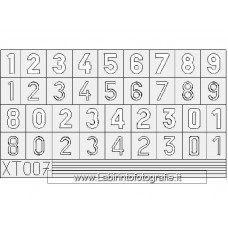 Eduard 1/35 XT007 German Numbers Small Flexible Mask