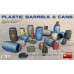 Miniart 1/35 - Plastic Barrels and Cans Plastic Model Kit